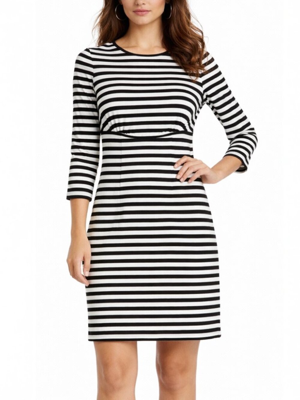Kate Spade Black White Stripe Mini Dress Size 00